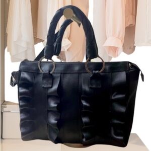 Harveys Seatbelt Bag Women's Lola Satchel Salvage, Black Satchel